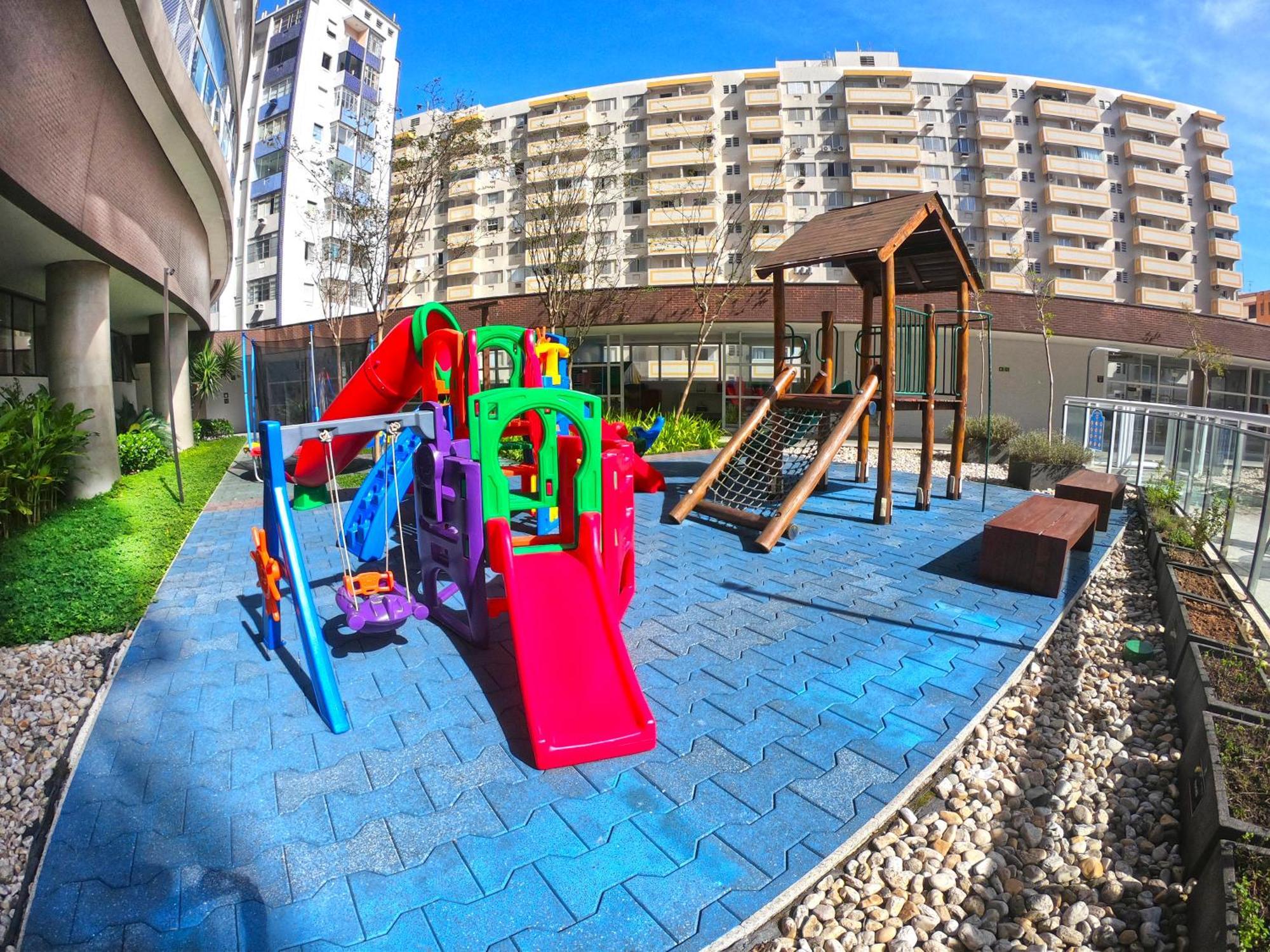 Book Santos - Condominio Unlimited - Apartamento Com Vista Mar E Apartamento Com Vista Piscina Ngoại thất bức ảnh