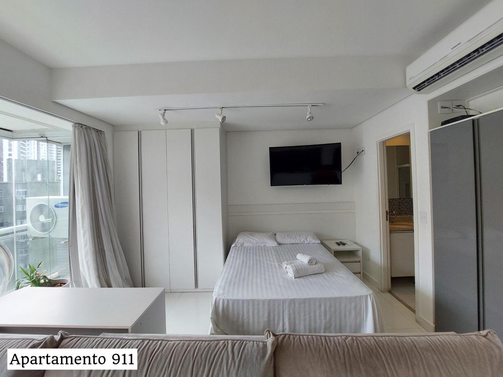 Book Santos - Condominio Unlimited - Apartamento Com Vista Mar E Apartamento Com Vista Piscina Ngoại thất bức ảnh