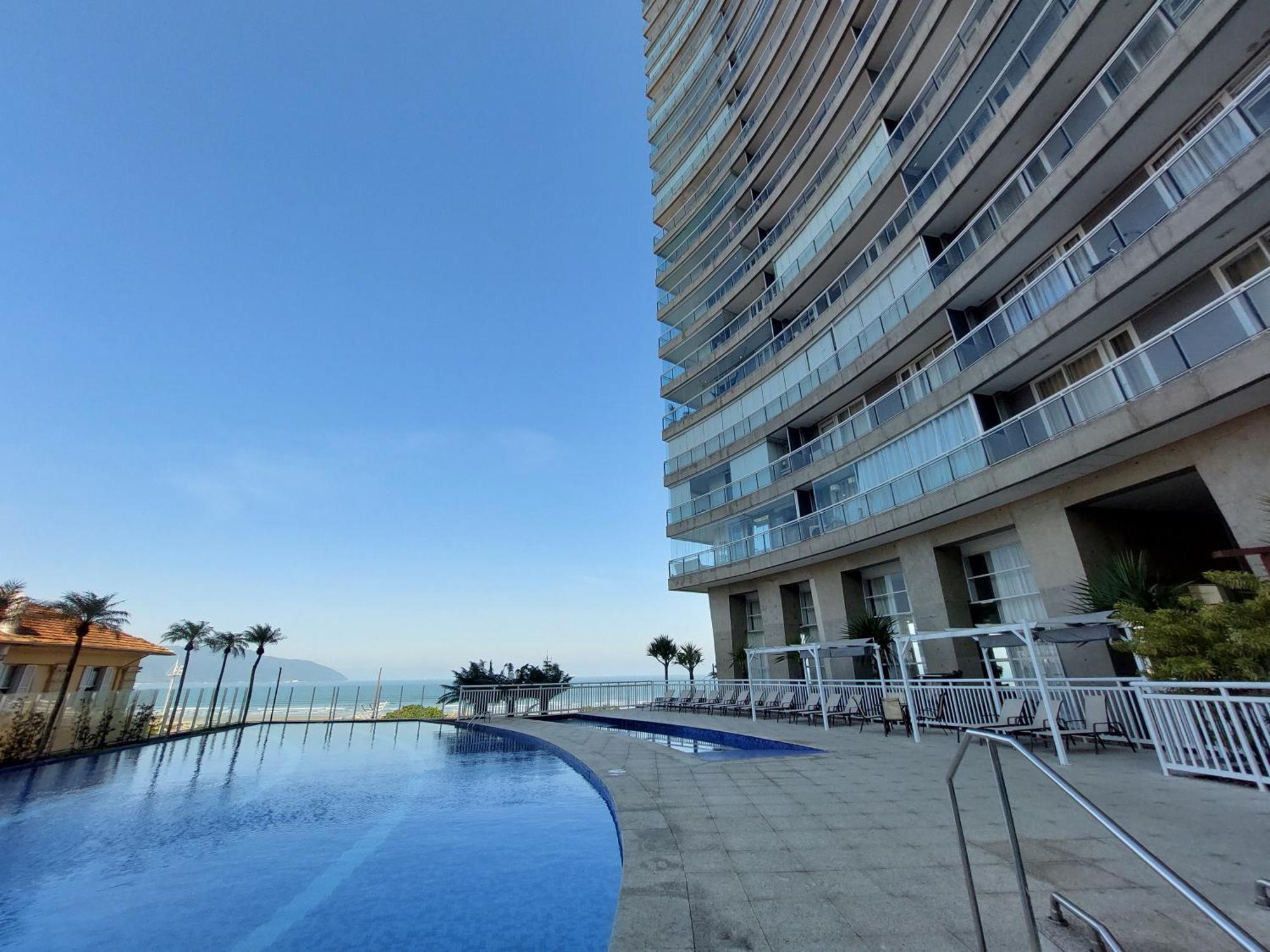 Book Santos - Condominio Unlimited - Apartamento Com Vista Mar E Apartamento Com Vista Piscina Ngoại thất bức ảnh